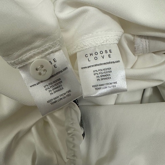 NWT GENERATION LOVE Kim Pajama Shorts Set in White Rainbow - Picture 12 of 16